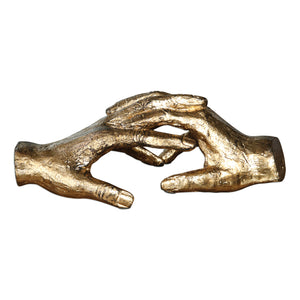 Hold My Hand Gold Sculpture