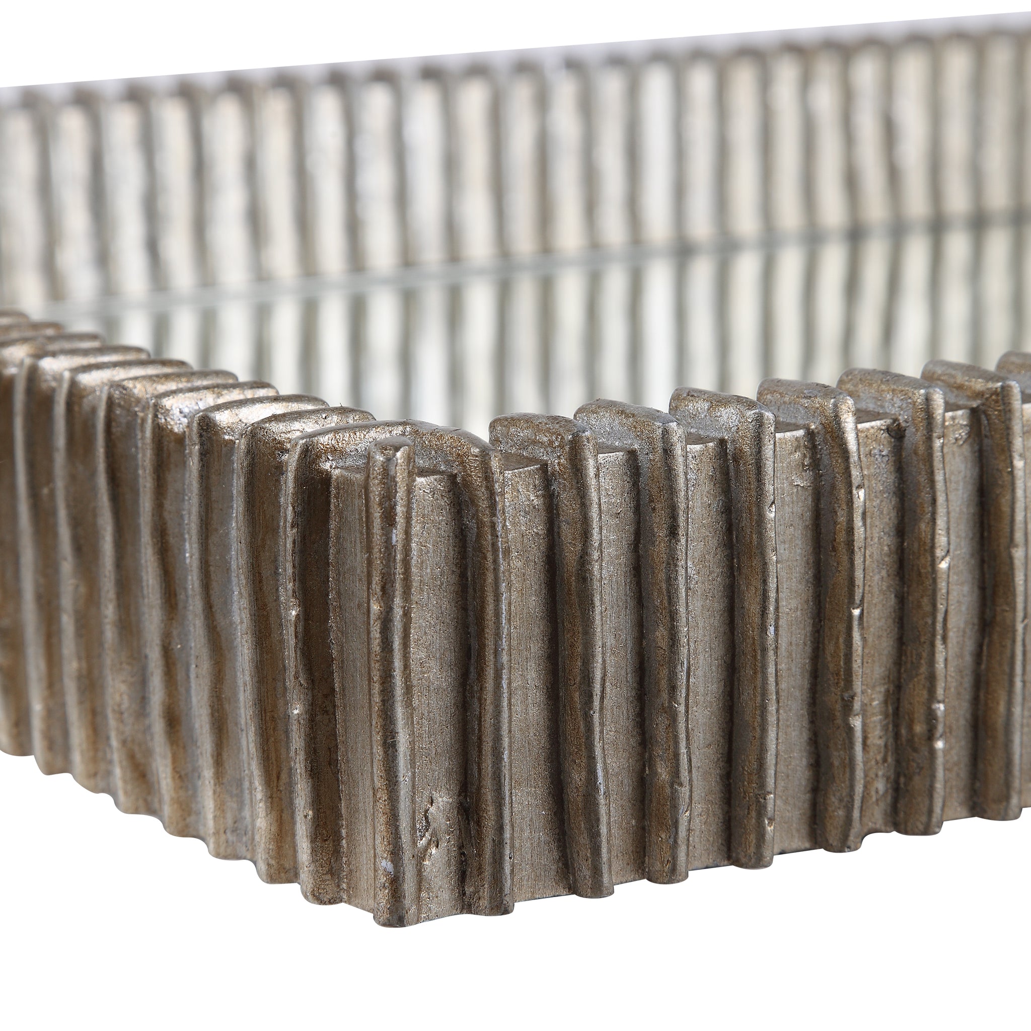 Talmage Silver Mirrored Tray