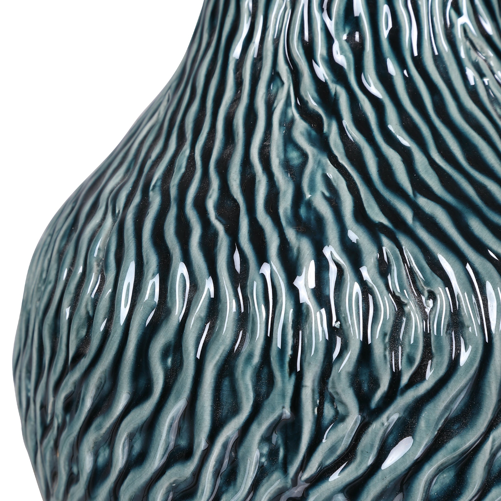 Almera Dark Teal Bottles, S/2