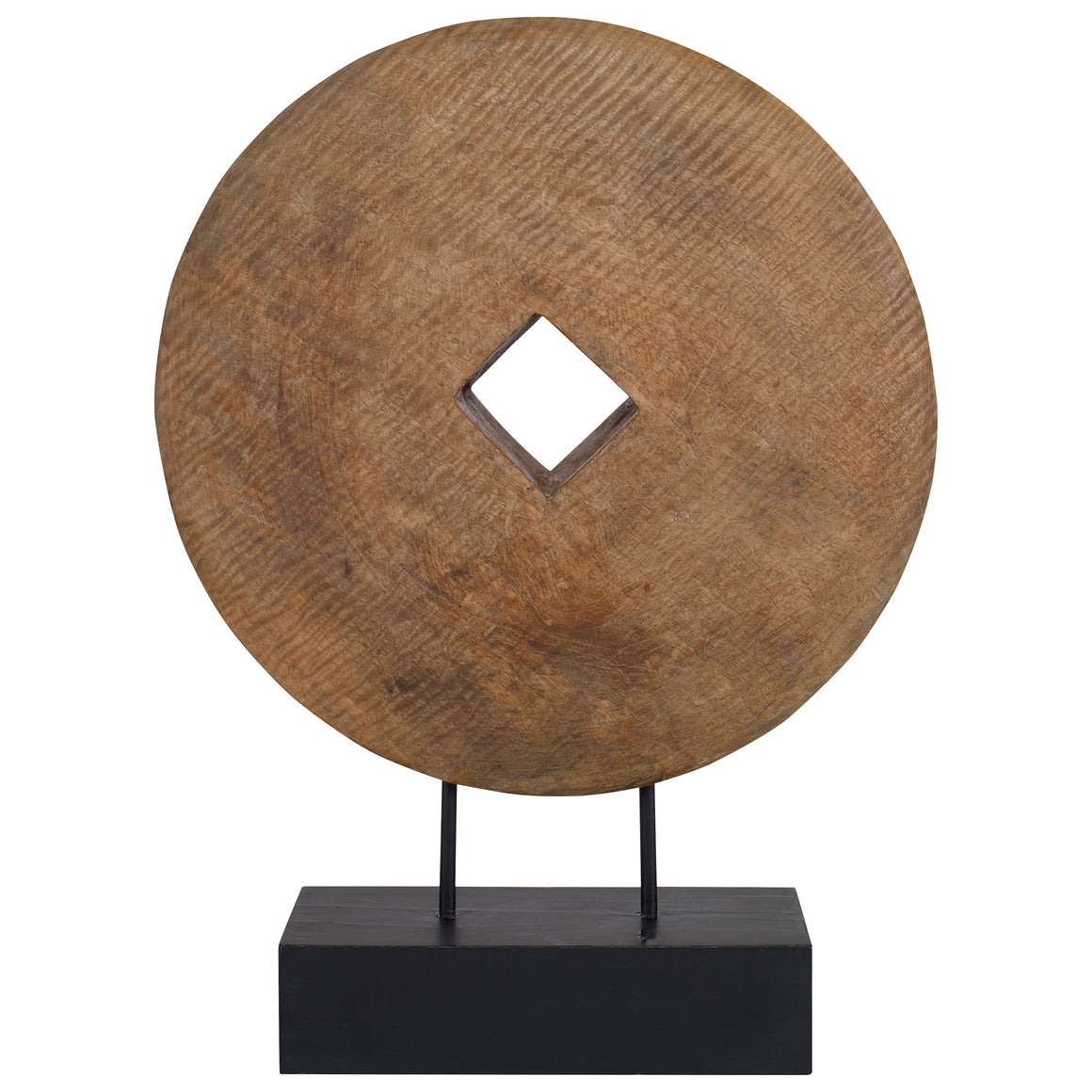 Goa Round Wooden Sculpture