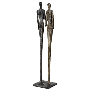 Two's Company Cast Iron Sculpture