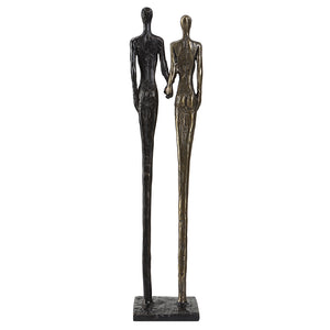 Two's Company Cast Iron Sculpture