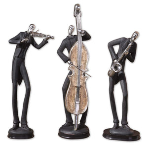 Musicians Decorative Figurines, Set/3