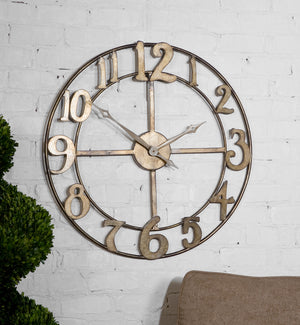 Delevan 32" Metal Wall Clock