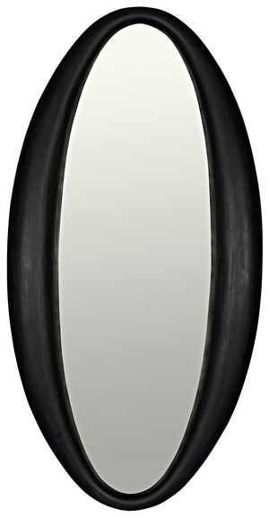 Noir Woolsey Mirror - Charcoal Black