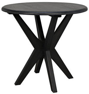 Noir Fox Asterisk Side Table - Charcoal Black