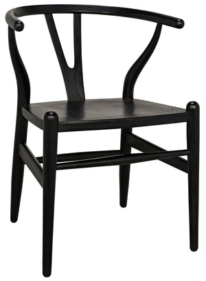 Noir Zola Chair - Charcoal Black