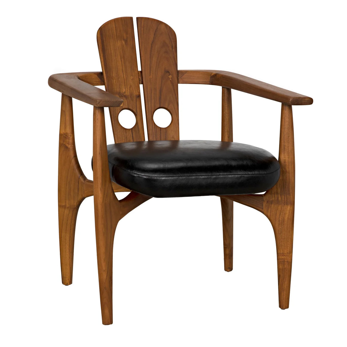 Kato Chair, Teak with Leather