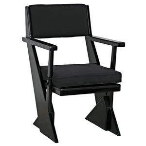Madoc Arm Chair, Charcoal Black