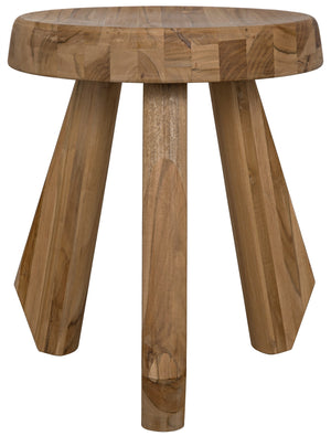 Noir Priam Teak Stool