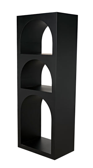 Aqueduct Bookcase, A, Black Metal