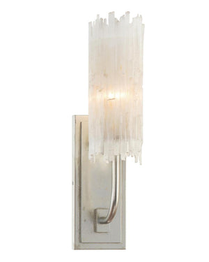 Natural Selenite Single-Light Wall Sconce