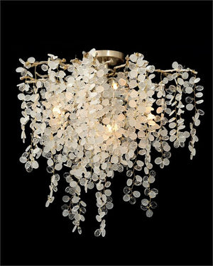 Shiro-Noda Five-Light Semi-Flush Chandelier