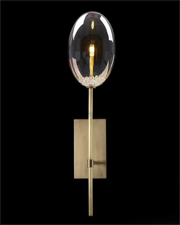 Echo: Glass Globe Single-Light Wall Sconce