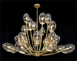 Echo: Glass Globe Twenty-Four-Light Chandelier