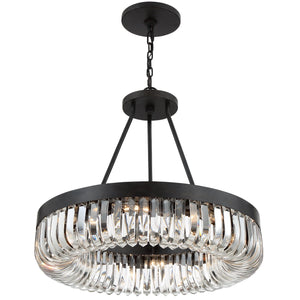 Alister 8 Light Charcoal Bronze Chandelier