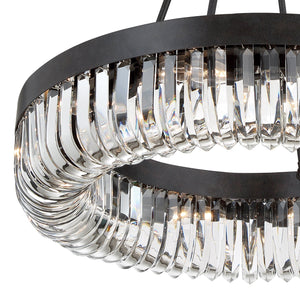 Alister 10 Light Charcoal Bronze Chandelier