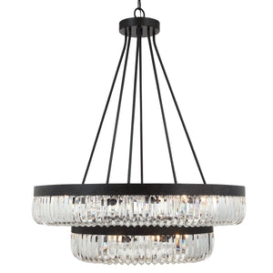 Alister 26 Light Charcoal Bronze Chandelier