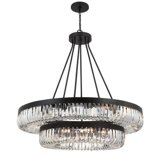 Alister 26 Light Charcoal Bronze Chandelier