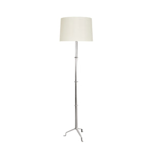 Worlds Away Alvaro Tripod Floor Lamp - Silver Leaf