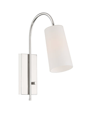Alexa 1 Light Polished Nickel Wall Mount