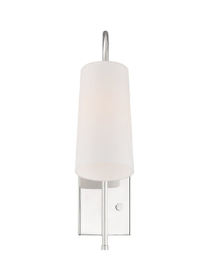 Alexa 1 Light Polished Nickel Wall Mount