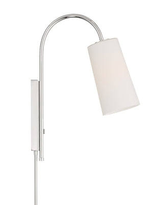Alexa 1 Light Polished Nickel Wall Mount