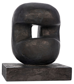 Noir Juno Sculpture - Black Marble