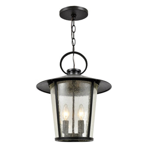 Andover Outdoor 4 Light Matte Black Chandelier