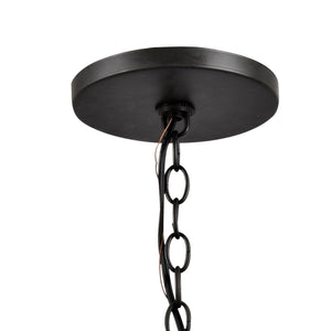 Andover Outdoor 4 Light Matte Black Chandelier