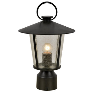 Andover Outdoor 1 Light Matte Black Post Mount