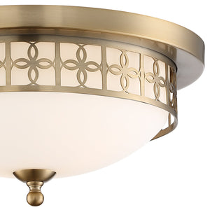 Anniversary 2 Light Vibrant Gold Ceiling Mount