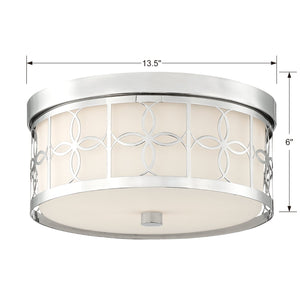 Anniversary 2 Light Polished Nickel Ceiling Mount
