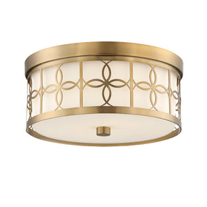 Anniversary 2 Light Vibrant Gold Ceiling Mount