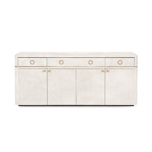 3-Drawer & 4-Door Cabinet in White | Andre Collection | Villa & House