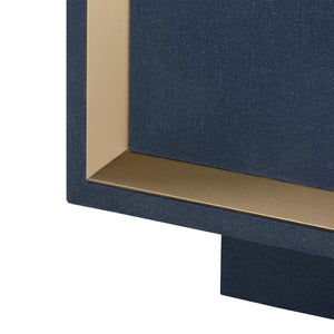 4-Door Cabinet in Blue Steel | Ansel Collection | Villa & House