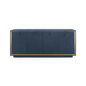 4-Door Cabinet in Blue Steel | Ansel Collection | Villa & House