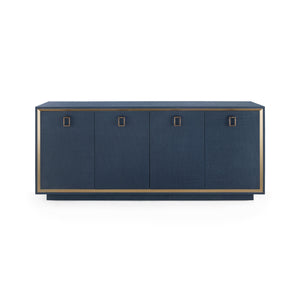 4-Door Cabinet in Blue Steel | Ansel Collection | Villa & House