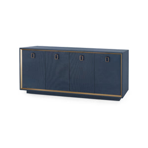 4-Door Cabinet in Blue Steel | Ansel Collection | Villa & House