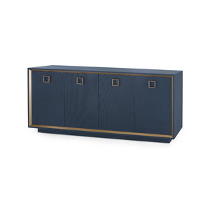 4-Door Cabinet in Blue Steel | Ansel Collection | Villa & House