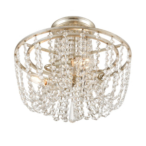 Arcadia 3 Light Antique Gold Ceiling Mount