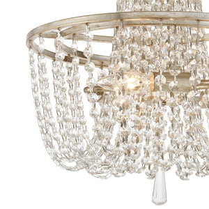 Arcadia 3 Light Antique Gold Ceiling Mount