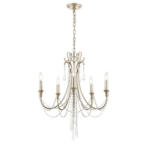 Arcadia 5 Light Antique Gold Chandelier