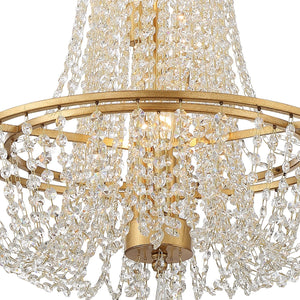 Arcadia 4 Light Antique Gold Chandelier
