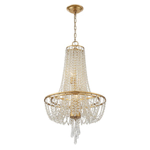 Arcadia 4 Light Antique Gold Chandelier