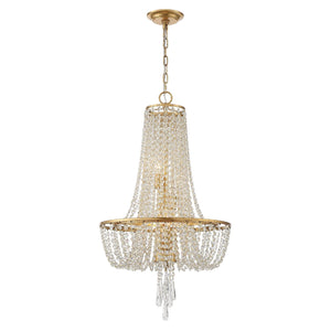 Arcadia 4 Light Antique Gold Chandelier