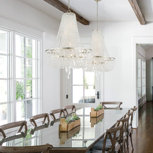 Arcadia 4 Light Antique Gold Chandelier