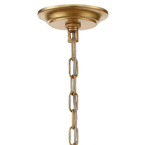 Arcadia 8 Light Antique Gold Chandelier