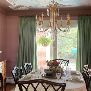 Arcadia 8 Light Antique Gold Chandelier