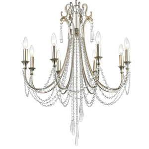 Arcadia 8 Light Antique Gold Chandelier